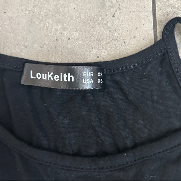 LouKeith black soft tank top XS - Picture 5 of 6
